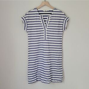 Vineyard Vines Striped Blue & White Dress Size Extra Small